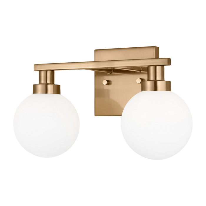 Myhouse Lighting Visual Comfort Studio - 4461602-848 - Two Light Bath Vanity - Clybourn - Satin Brass