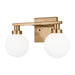 Myhouse Lighting Visual Comfort Studio - 4461602-848 - Two Light Bath Vanity - Clybourn - Satin Brass