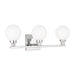 Myhouse Lighting Visual Comfort Studio - 4461603-05 - Three Light Bath Vanity - Clybourn - Chrome