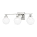 Myhouse Lighting Visual Comfort Studio - 4461603-05 - Three Light Bath Vanity - Clybourn - Chrome