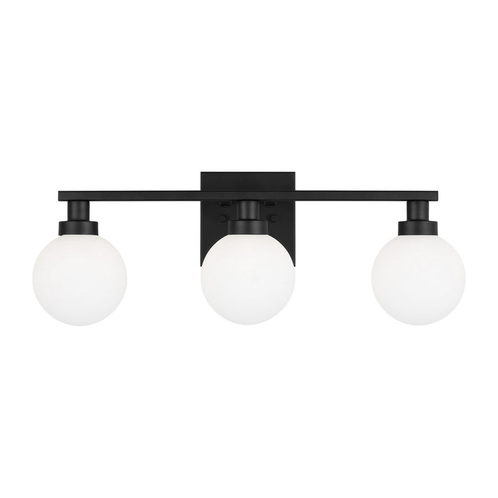 Myhouse Lighting Visual Comfort Studio - 4461603-112 - Three Light Bath Vanity - Clybourn - Midnight Black