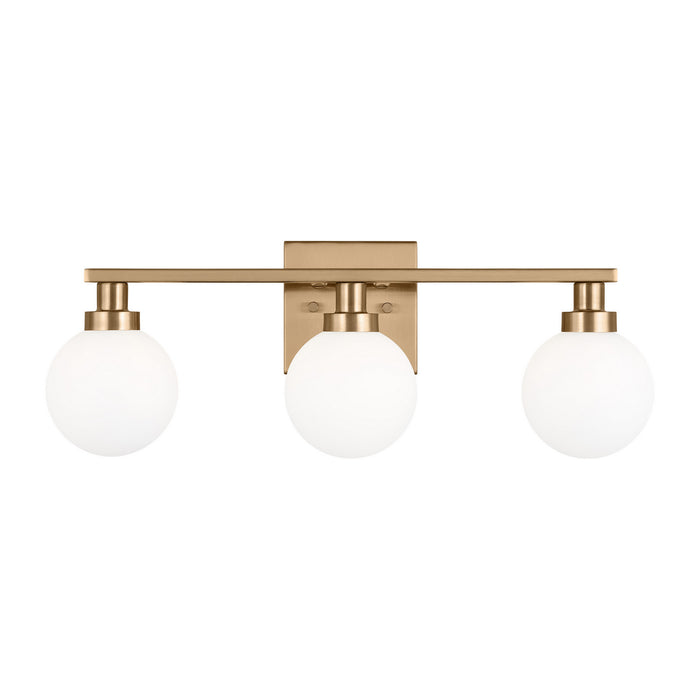 Myhouse Lighting Visual Comfort Studio - 4461603-848 - Three Light Bath Vanity - Clybourn - Satin Brass