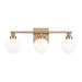 Myhouse Lighting Visual Comfort Studio - 4461603-848 - Three Light Bath Vanity - Clybourn - Satin Brass