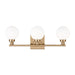 Myhouse Lighting Visual Comfort Studio - 4461603-848 - Three Light Bath Vanity - Clybourn - Satin Brass