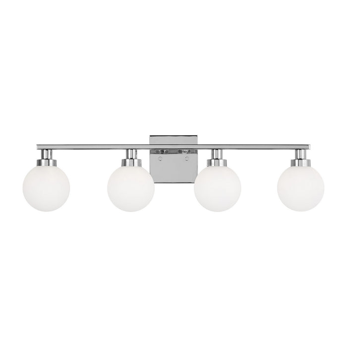 Myhouse Lighting Visual Comfort Studio - 4461604-05 - Four Light Bath Vanity - Clybourn - Chrome