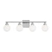 Myhouse Lighting Visual Comfort Studio - 4461604-05 - Four Light Bath Vanity - Clybourn - Chrome