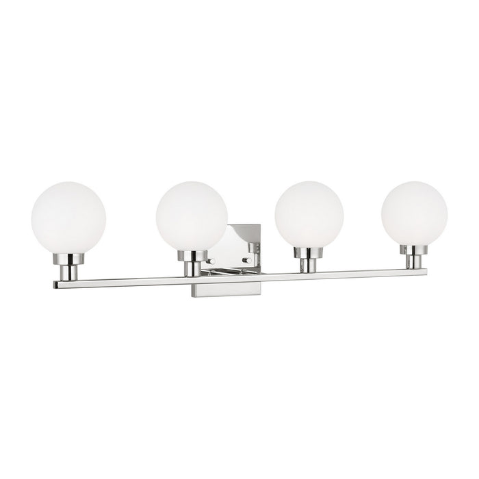 Myhouse Lighting Visual Comfort Studio - 4461604-05 - Four Light Bath Vanity - Clybourn - Chrome