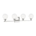 Myhouse Lighting Visual Comfort Studio - 4461604-05 - Four Light Bath Vanity - Clybourn - Chrome