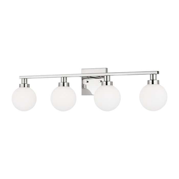 Myhouse Lighting Visual Comfort Studio - 4461604-05 - Four Light Bath Vanity - Clybourn - Chrome