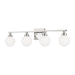 Myhouse Lighting Visual Comfort Studio - 4461604-05 - Four Light Bath Vanity - Clybourn - Chrome