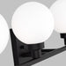 Myhouse Lighting Visual Comfort Studio - 4461604-112 - Four Light Bath Vanity - Clybourn - Midnight Black