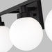 Myhouse Lighting Visual Comfort Studio - 4461604-112 - Four Light Bath Vanity - Clybourn - Midnight Black