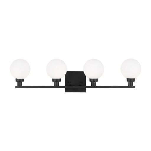 Myhouse Lighting Visual Comfort Studio - 4461604-112 - Four Light Bath Vanity - Clybourn - Midnight Black