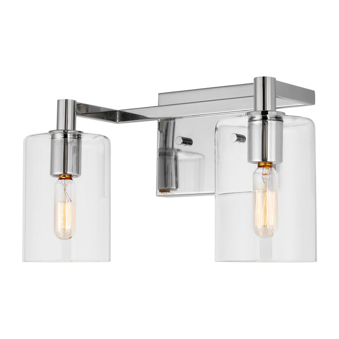 Myhouse Lighting Visual Comfort Studio - 4464202-05 - Two Light Bath Vanity - Fullton - Chrome