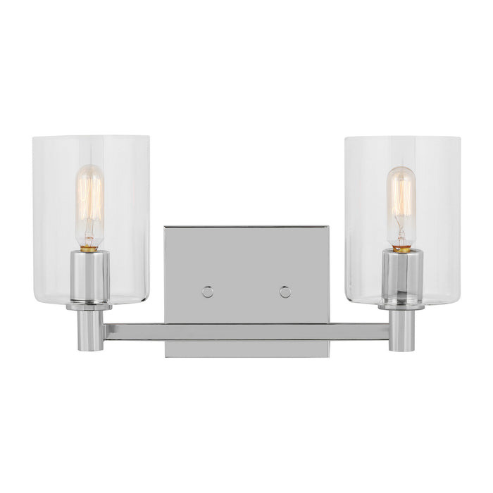 Myhouse Lighting Visual Comfort Studio - 4464202-05 - Two Light Bath Vanity - Fullton - Chrome