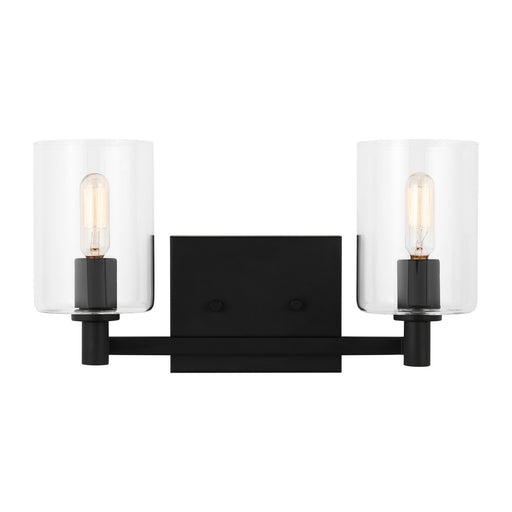 Myhouse Lighting Visual Comfort Studio - 4464202-112 - Two Light Bath Vanity - Fullton - Midnight Black