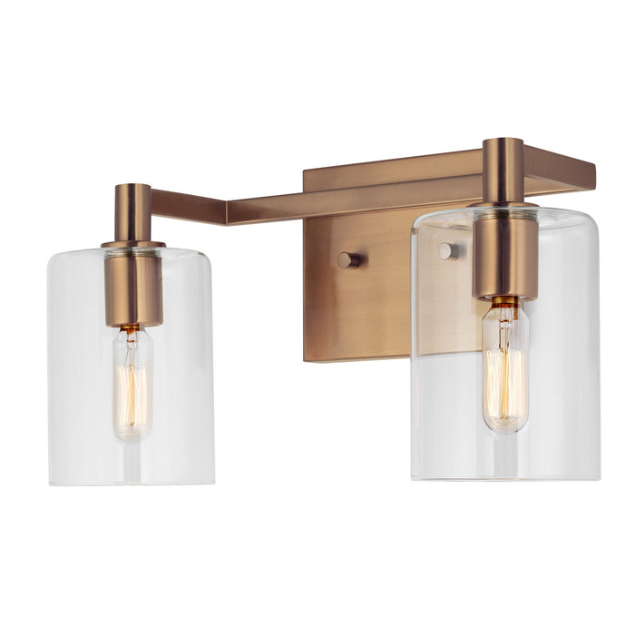 Myhouse Lighting Visual Comfort Studio - 4464202-848 - Two Light Bath Vanity - Fullton - Satin Brass