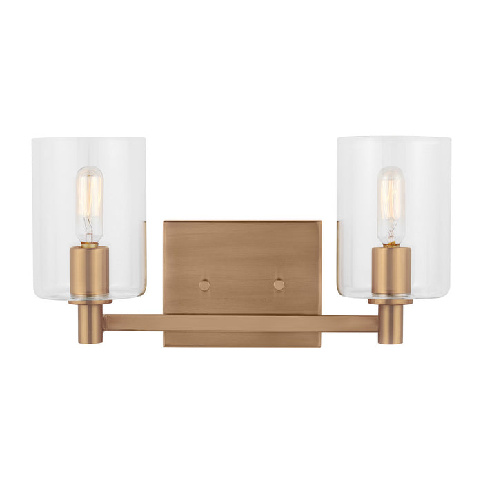 Myhouse Lighting Visual Comfort Studio - 4464202-848 - Two Light Bath Vanity - Fullton - Satin Brass