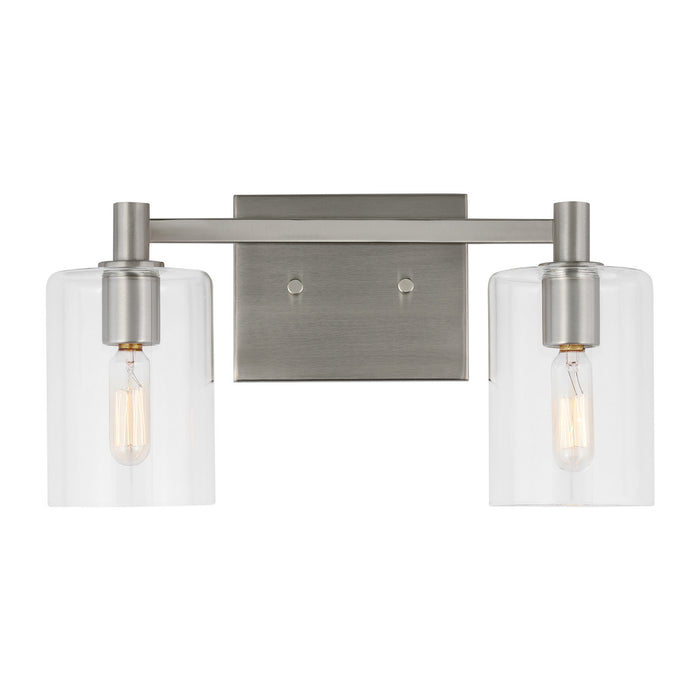 Myhouse Lighting Visual Comfort Studio - 4464202-962 - Two Light Bath Vanity - Fullton - Brushed Nickel