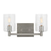 Myhouse Lighting Visual Comfort Studio - 4464202-962 - Two Light Bath Vanity - Fullton - Brushed Nickel