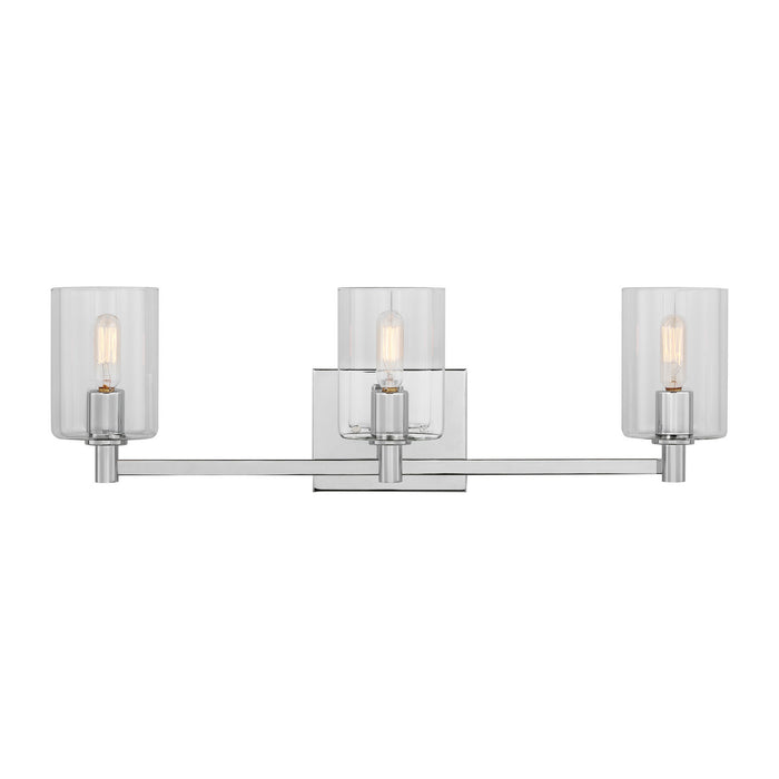 Myhouse Lighting Visual Comfort Studio - 4464203-05 - Three Light Bath Vanity - Fullton - Chrome