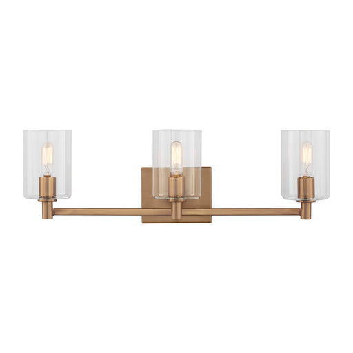 Myhouse Lighting Visual Comfort Studio - 4464203-848 - Three Light Bath Vanity - Fullton - Satin Brass