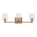 Myhouse Lighting Visual Comfort Studio - 4464203-848 - Three Light Bath Vanity - Fullton - Satin Brass