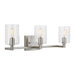 Myhouse Lighting Visual Comfort Studio - 4464203-962 - Three Light Bath Vanity - Fullton - Brushed Nickel