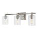 Myhouse Lighting Visual Comfort Studio - 4464203-962 - Three Light Bath Vanity - Fullton - Brushed Nickel