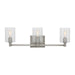 Myhouse Lighting Visual Comfort Studio - 4464203-962 - Three Light Bath Vanity - Fullton - Brushed Nickel