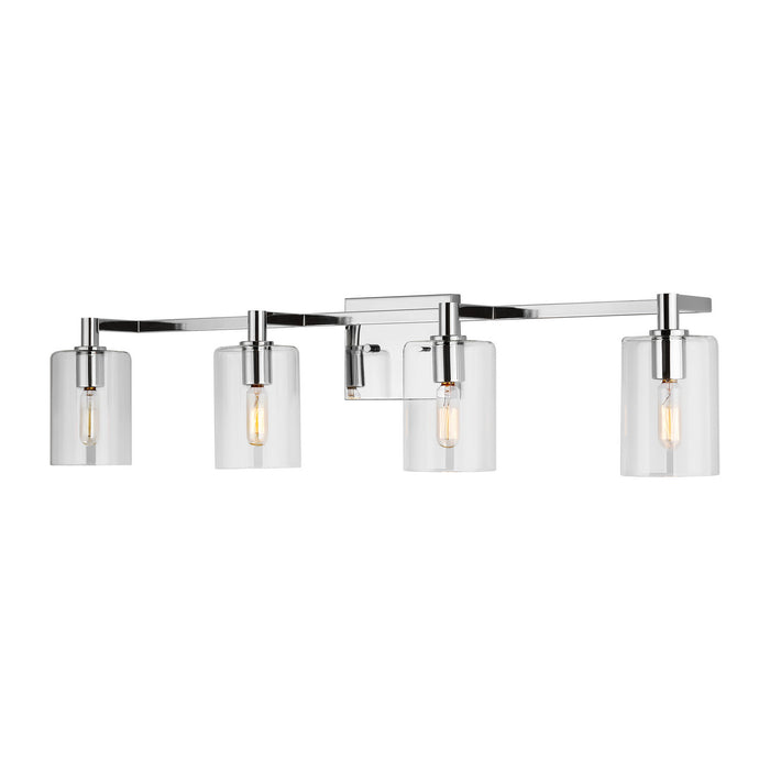 Myhouse Lighting Visual Comfort Studio - 4464204-05 - Four Light Bath Vanity - Fullton - Chrome