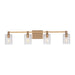 Myhouse Lighting Visual Comfort Studio - 4464204-848 - Four Light Bath Vanity - Fullton - Satin Brass