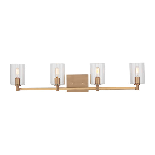 Myhouse Lighting Visual Comfort Studio - 4464204-848 - Four Light Bath Vanity - Fullton - Satin Brass