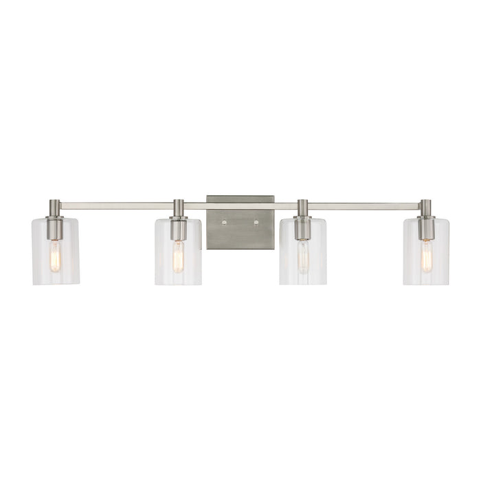 Myhouse Lighting Visual Comfort Studio - 4464204-962 - Four Light Bath Vanity - Fullton - Brushed Nickel