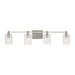 Myhouse Lighting Visual Comfort Studio - 4464204-962 - Four Light Bath Vanity - Fullton - Brushed Nickel