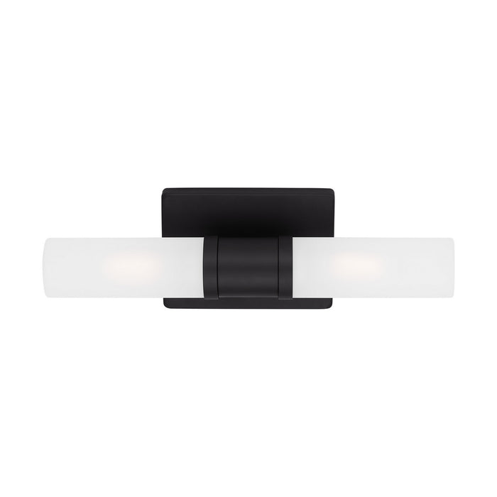 Myhouse Lighting Visual Comfort Studio - 4465002-112 - Two Light Bath Vanity - Keaton - Midnight Black