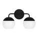 Myhouse Lighting Visual Comfort Studio - 4468102-112 - Two Light Bath Vanity - Alvin - Midnight Black