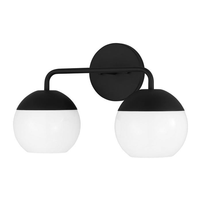 Myhouse Lighting Visual Comfort Studio - 4468102-112 - Two Light Bath Vanity - Alvin - Midnight Black