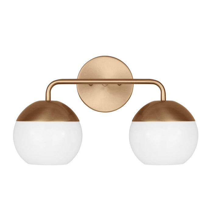 Myhouse Lighting Visual Comfort Studio - 4468102-848 - Two Light Bath Vanity - Alvin - Satin Brass