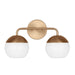 Myhouse Lighting Visual Comfort Studio - 4468102-848 - Two Light Bath Vanity - Alvin - Satin Brass