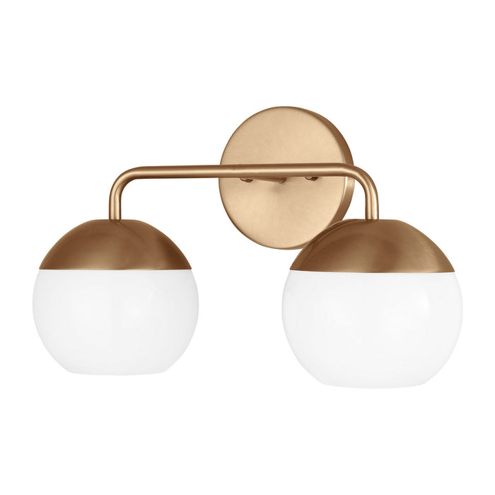 Myhouse Lighting Visual Comfort Studio - 4468102-848 - Two Light Bath Vanity - Alvin - Satin Brass