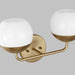 Myhouse Lighting Visual Comfort Studio - 4468102-848 - Two Light Bath Vanity - Alvin - Satin Brass