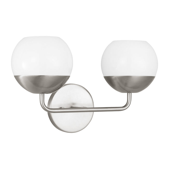 Myhouse Lighting Visual Comfort Studio - 4468102-962 - Two Light Bath Vanity - Alvin - Brushed Nickel