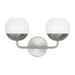 Myhouse Lighting Visual Comfort Studio - 4468102-962 - Two Light Bath Vanity - Alvin - Brushed Nickel