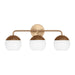 Myhouse Lighting Visual Comfort Studio - 4468103-848 - Three Light Bath Vanity - Alvin - Satin Brass