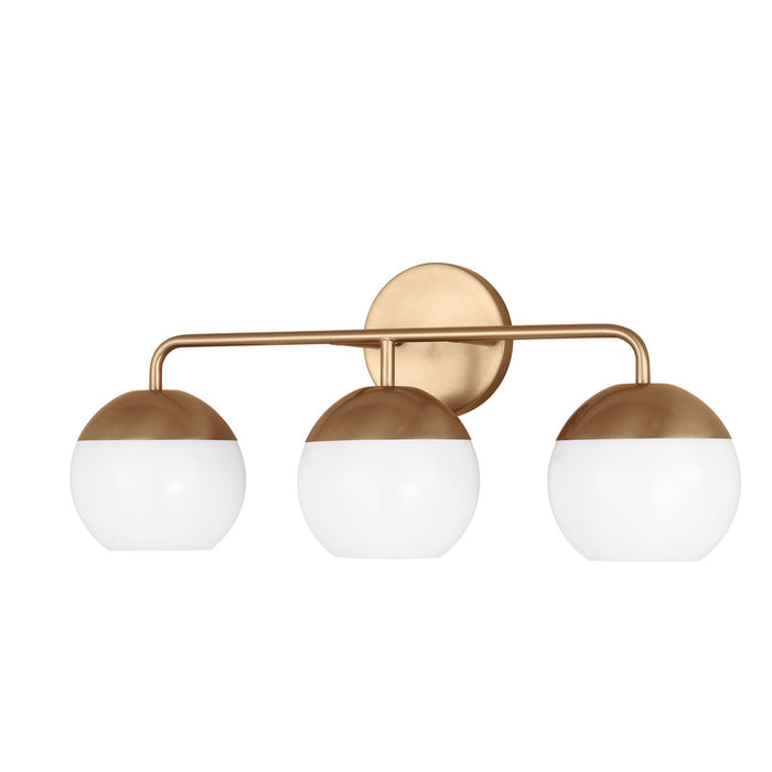 Myhouse Lighting Visual Comfort Studio - 4468103-848 - Three Light Bath Vanity - Alvin - Satin Brass