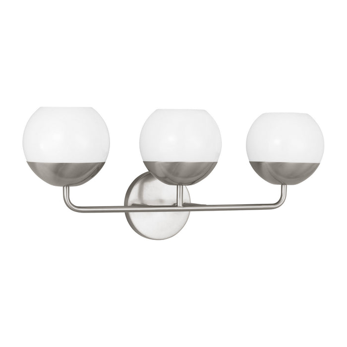 Myhouse Lighting Visual Comfort Studio - 4468103-962 - Three Light Bath Vanity - Alvin - Brushed Nickel