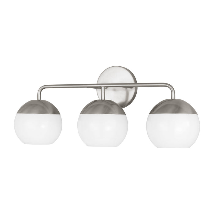 Myhouse Lighting Visual Comfort Studio - 4468103-962 - Three Light Bath Vanity - Alvin - Brushed Nickel