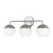 Myhouse Lighting Visual Comfort Studio - 4468103-962 - Three Light Bath Vanity - Alvin - Brushed Nickel