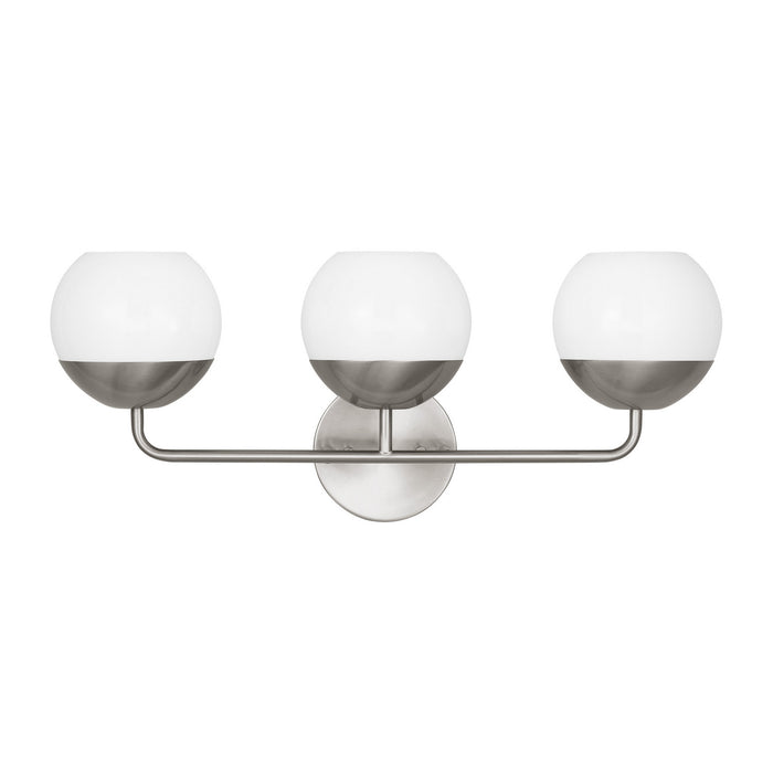 Myhouse Lighting Visual Comfort Studio - 4468103-962 - Three Light Bath Vanity - Alvin - Brushed Nickel